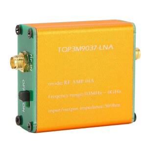 1.95GHz, 20dB 저잡음 증폭기, 0.1MHz u20116GHz 풀밴드 RF 전력 프리앰프, 단파용 SMA 여성 RF 광대역 증폭기 광대역 모듈 수신기, FM 라디오(배터리 내장형으로 제공)