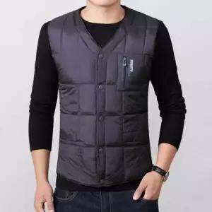 남성조끼 남자조끼패딩 사무실 출근 겨울 캐주얼 이너 아버지 중년