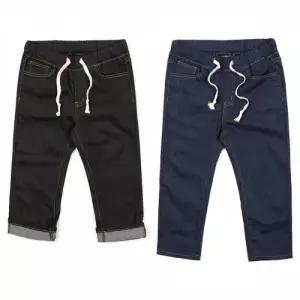 캐주얼 밴딩 7부 청바지