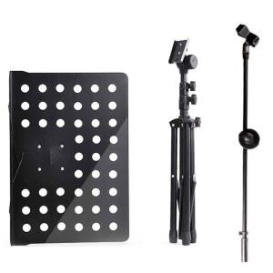 휴대용 마이크 스탠드 버스킹 뛰어난 노래방 70140cm 금속 현장 라이브 경량 회전