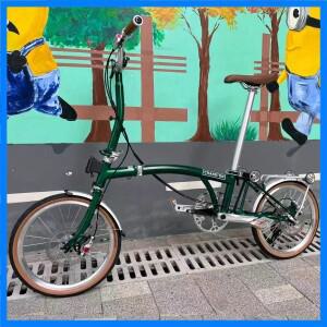 크랜스톤 포스트 그린 M/S 16인치 자전거 9단 디스크 브레이크 접이식 자전거 탄소강 삼단 접이식 프레임 5