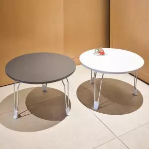 미니 원형 접이식 테이블 좌식 간이 식탁 노트북책상 다용도상 밥상 침대책상 티테이블