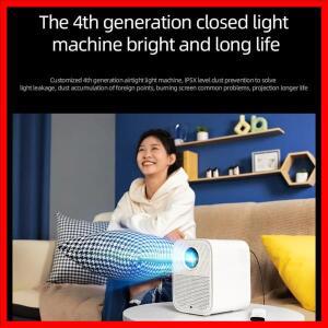 레노버 샤오신 100S 프로젝터 430CVIA 4K 풀 HD 1080P 자동 초점 와이파이 6 휴대용 프로젝터 360도 PTZ 지
