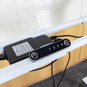 전기 책상 리프팅 브래킷 더블 모터 지능형 테이블 컴퓨터 사무실 용 홀 스위치