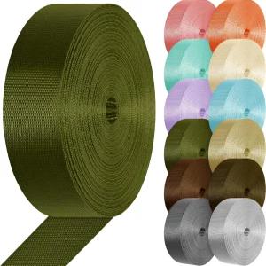 YOGAVRS 나일론 웨빙 1인치 1.5인치 경량 스트랩 플랫 클라이밍 실내 아웃도어 장비 제작 DIY 수리 벨트