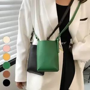 여자가방 데일리 핸드폰가방 심플 레더 미니크로스백