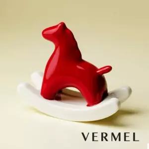 Vermel 2026 붉은 말 세라믹 오브제 말띠 출산 인테리어 선물 화이트 민트 하늘 집들이 추천 장식품 새해장