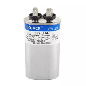 BOJACK 10 uF ±6 MFD 370V/440V CBB65 AC 모터 런 또는 팬 스타트 및 냉각 열 펌프 에어컨용 타원형