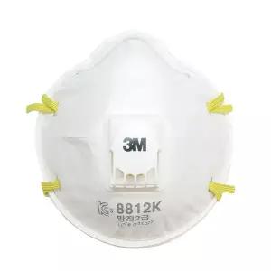 3M-안면부 여과식 방진마스크 8812K 2급(분진 미스트) (통(10개))작업용 위생 먼지용 차단 방지 전마스크