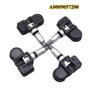 호환상품 4x 433MHz TPMS 타이어 압력 센서 A0009057200 메르세데스-벤츠 호환 W246 W212 C300 E350 E550용