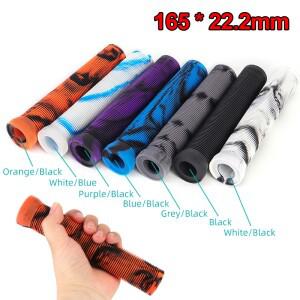 165mm 고무 자전거 그립 확장 커프스 소프트 충격 흡수 핸들 바 고정 기어/스쿠터 부품 용 커버 처리