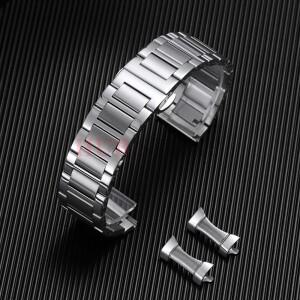 호환상품 14mm16mm 18mm 20mm 스테인리스 스틸 시계줄 스트랩 범용 커브드 엔드 브레이슬릿 메탈 손목밴드