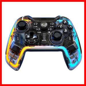 스위치/라이트/OLED 터보 자동 마르코 및 이중 진동 기능이 있는 PC용 듀얼 모드(무선 및 유선) 컨트롤러