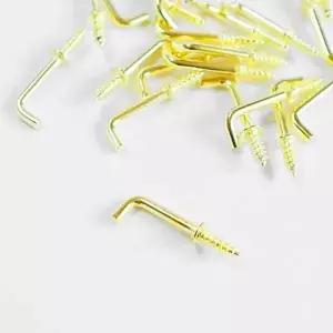 [하프클럽/]ㄱ자 소모품 나사못(금색)소 0.5cmx2cm 1봉