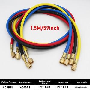 R134A R22 전류 분배기 미터  세트 냉매 에어컨 AC 진단 매니 폴드 게이지 4 테이블 밸브