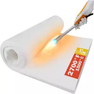 라이루펙슨 세라믹 섬유 단열재 24인치 x15.7인치 x1인치 두께 2600F 목재 스토브 배플 벽난로 펠릿 굴뚝