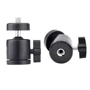 카메라 볼헤드 1/4 3/8 나사 겸용 삼각대 볼 마운트 거치대 DSLR 카메라