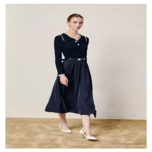 [국내백화점 출고]   지고트 JR8A0OP263[카라 니트 배색 원피스] [인기상품]  선물추천