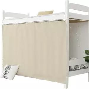 트윈 바텀 홈 기숙사 프라이버시 침대 캐노피 베이지 1 패널용 라이트라이프 두꺼운 통기성 암막 커튼 패널
