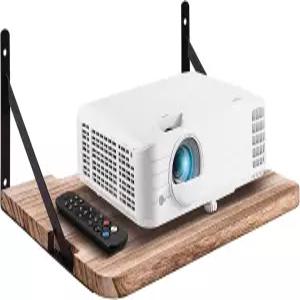 BEARUT 프로젝터 선반 16.2인치 x 11인치(L*W) 라우터 월 마운트 플로팅 랙 홀더 Xbox Series PS5 PS4 우드