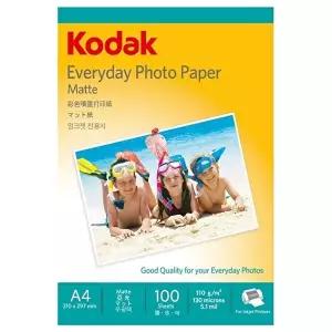 고품질 코닥 프린터용지 매트 잉크젯 컬러 프린터 전용지 A4 110g (100매) (5740 300) 사진인화지 WFIYSCU