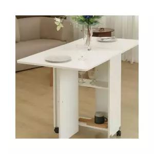 루미나D 테이블 공간활용 좁은집 이동식 접는식탁 확장형 수납