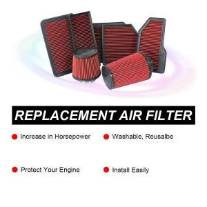 만리장성 Pao 플러스 세척 가능 재사용 자동차 고유량 공기 흡입 필터