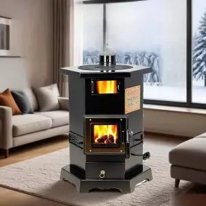 겨울 실내 난로 안전망 온열기 장작난로 불멍 화목 난방