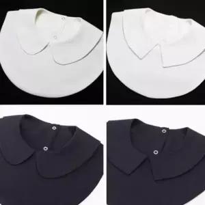 레이어드 페이크카라 이너셔츠 넥장식 프릴 목폴라 블라우스 이너카라 셔츠연출 이너셔츠