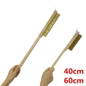 피자 오븐 구리 브러시 우드 핸들 브리 슬 브래스 그릴 Roccbox Onni 코다 청소 삽 껍질미니 소형 소형