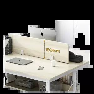 2인용 사무용 책상 강철프레임 수납형 심플 파티션