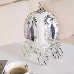 마차 오르골 웨딩사진 탁상액자 결혼선물 장식소품 (KYR-W9A8A1D)