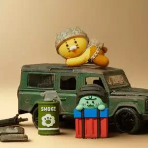 카카오프렌즈 배틀그라운드 송풍구 피규어 자동차 차량용 방향제 거치대 배그