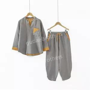 찜질방옷 숯가마 사우나복 세트 황토찜질 숯가마찜질복