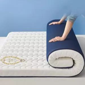 라텍스 매트리스 토퍼 90cm 1인용 침대 메모리폼 접이식 80cm 바닥