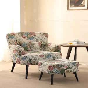 린넨 소파 카페 대기실 유럽풍 엔틱 작은 쇼파 1인용 빈티지