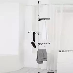 사무실 좁은 원룸 1단 폴 행거 기둥식 틈새 옷걸이 (KYR-WFG6C6E)