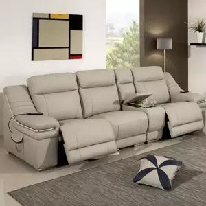 [아도라퍼니처]아도라퍼니처 프리미엄815 진동안마 리클라이너 3인 사이즈 우퍼스피커 컵홀더포함