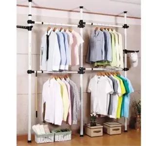 행거 드레스룸 행거 옷걸이 기둥 행거 옷선반 4단 (KYR-WA88568)