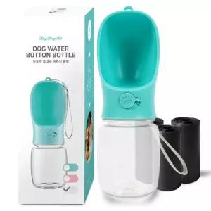 딩동펫 반려견 물병 휴대용 외출 산책 용품 버튼식 대형 + 풉백 3롤 세트