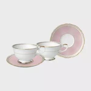 한국도자기 신혼부부 커피잔 선물 세트 파스텔핑크 2인 찻잔