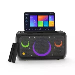 노래방기계 가정용 휴대용 이동식 100W고출력 노래방 기기 노래반주기 마이크 모니터 코인