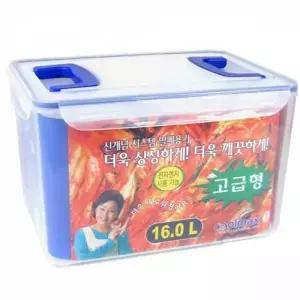WL 핸들 직사각 김치통 16L 장담그기 김치냉장고용기