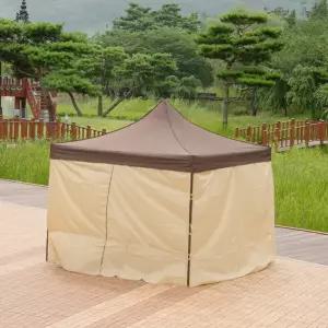 드림 캐노피 행사용 천막 민자벽면 풀세트 2X2 텐트 포장마차 운동회 옥상 테라스 바람막이 그늘막