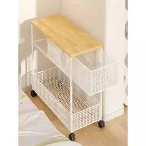 침대 옆 작은 초슬림 20cm 철제 좁은 수납장 틈새 수납 선반 20 미니 사이드 테이블 간편