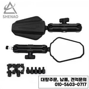 고품질 범용 오토바이 백미러 접이식 및 조절 가능한 시야각 사이드 반사경