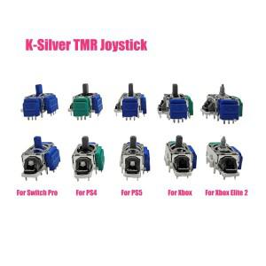 스위치 프로 PS5 PS4 Xbox 시리즈 Elite 2 게임 패드 수리 교체 용 10pcs KSILVER TMR 전자기 안티 드리프