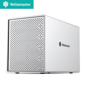 Yottamaster 5 베이 외장형 하드 드라이브 인클로저 USB3.0 HDD 박스(3.5/2.5인치 SATA 지원) x 16TB 수납