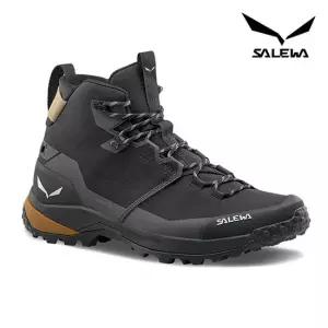 살레와 남성 푸에즈 2 미드 PTX 파워텍스 등산화 블랙/블랙