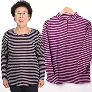 반집업 보온 안감 겨울기모 기모 라운드 겨울티셔츠 IT 23082 반폴라 엄마할머니 융기모 융 티셔츠 겨울